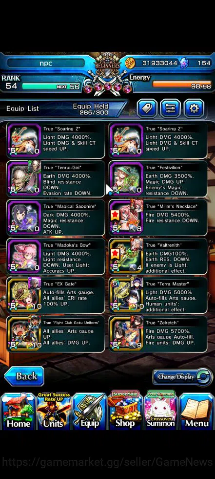 Grand Summoners Accounts Global|Rank 54|1 SP.Art|19 Ascend|S MiyuTW,Oikatzo image 7