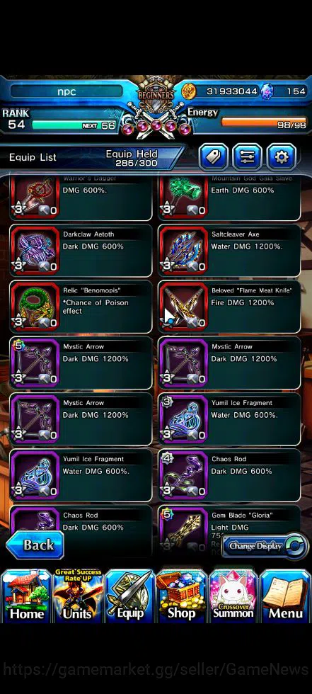 Grand Summoners Accounts Global|Rank 54|1 SP.Art|19 Ascend|S MiyuTW,Oikatzo image 9