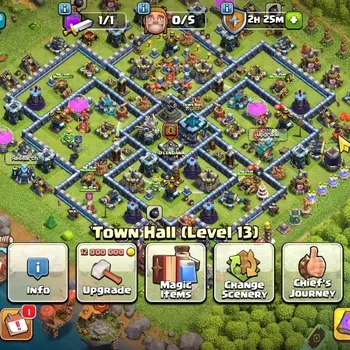 Clash of Clans Accounts High-End LV 161|TH 13 - BH 7|HH 7|Limit Skin|BK 53,AQ 65,GW 37,MP 37,RC 11|BM 10|CN OFF|Protect