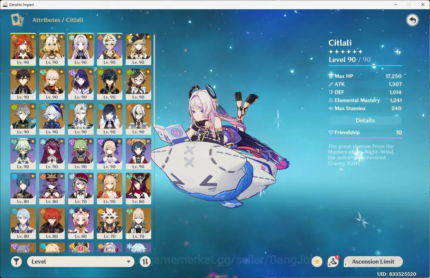 Genshin Impact Accounts Others ASIA |AR 60|18 Limit+1 Sign|CitlaliC2,Mavuika,Xilonen,Navia+7 Charstd|3 (*5 Wep)Starcaller's 2
