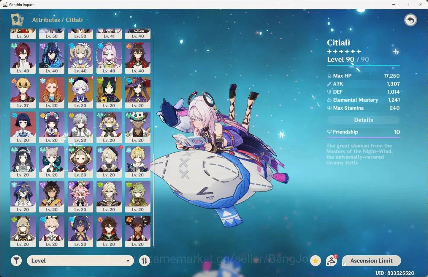 Genshin Impact Accounts Others ASIA |AR 60|18 Limit+1 Sign|CitlaliC2,Mavuika,Xilonen,Navia+7 Charstd|3 (*5 Wep)Starcaller's 3
