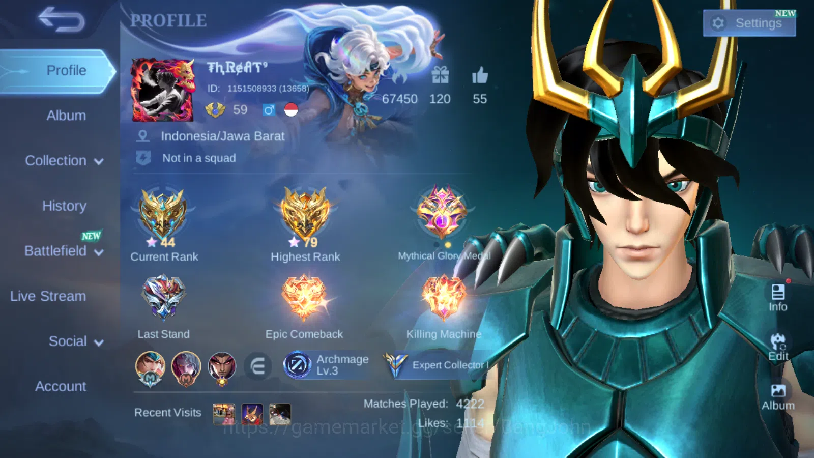Hero 101 ,Skin 181 Saint Saiya Chou Dragon Shiryu ,Sanrio Floryn ,Blazing Claude ,Lighborn Harith .Lighborn Granger ML717B Mobile Legends: Bang Bang Others Hero 101 ,Skin 181 Saint Saiya Chou Dragon Shiryu image 1