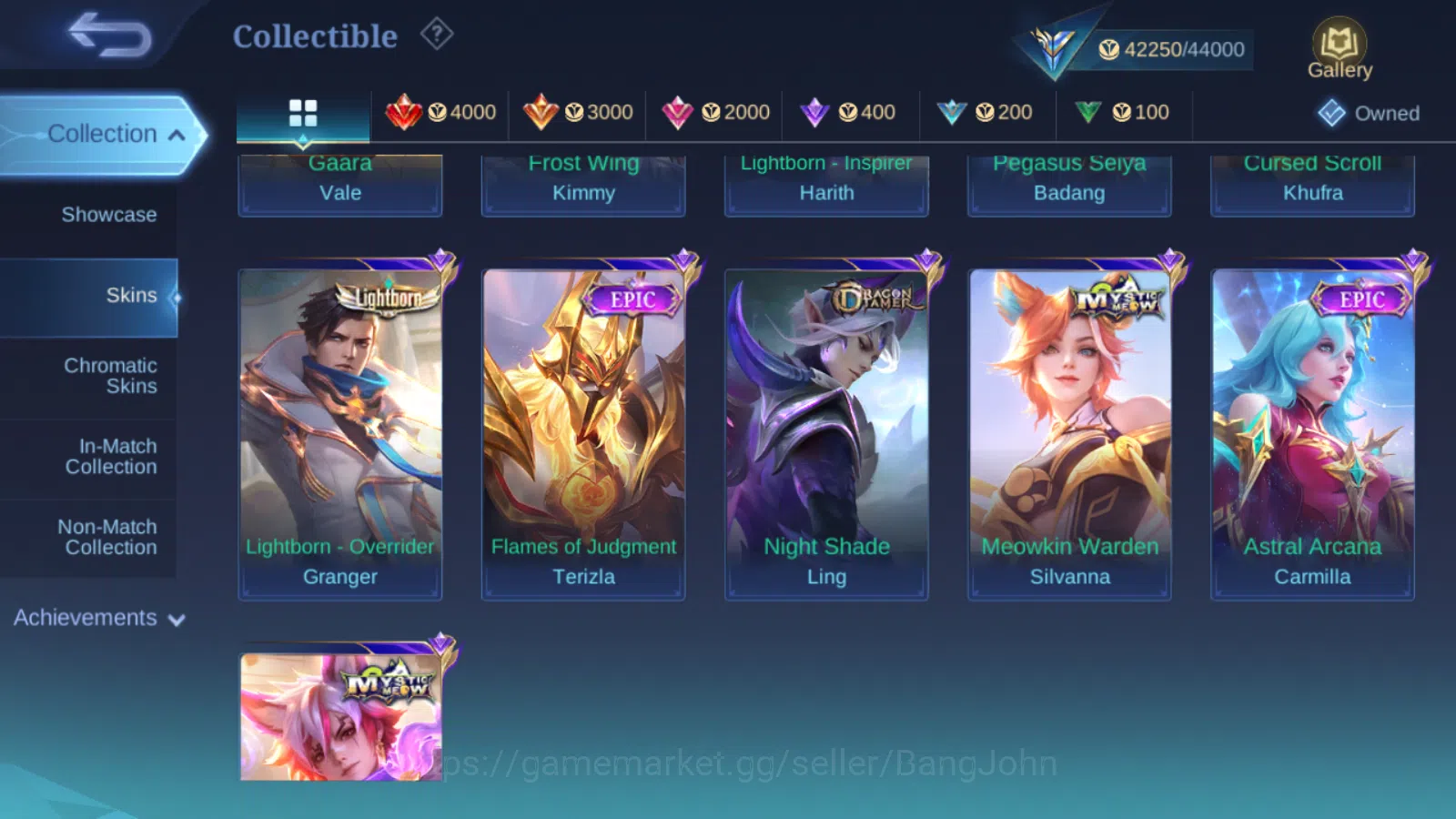 Mobile Legends: Bang Bang Accounts Others Hero 101 ,Skin 181 Saint Saiya Chou Dragon Shiryu ,Sanrio Floryn ,Blazing Claude 10