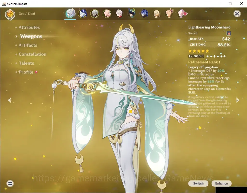 Genshin Impact Accounts ASIA|AR 57|14 Intertwined Fate|9 Limit + 9 (*5Wep) image 4