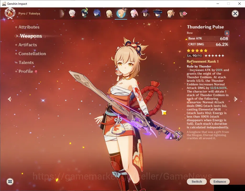 Genshin Impact Accounts ASIA|AR 57|14 Intertwined Fate|9 Limit + 9 (*5Wep) image 5