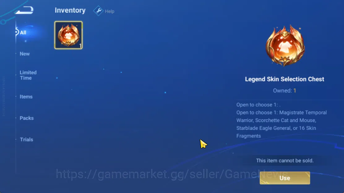 Honor of Kings Accounts Hero 7 |Starter with Legend Skin Selection Chest(D image 3
