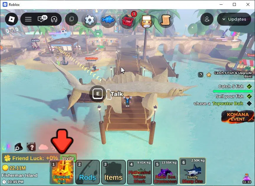 Roblox Accounts Lv 577 Fish It 1 Rod SC (Element) 2 Myth (Ghostfin image 10