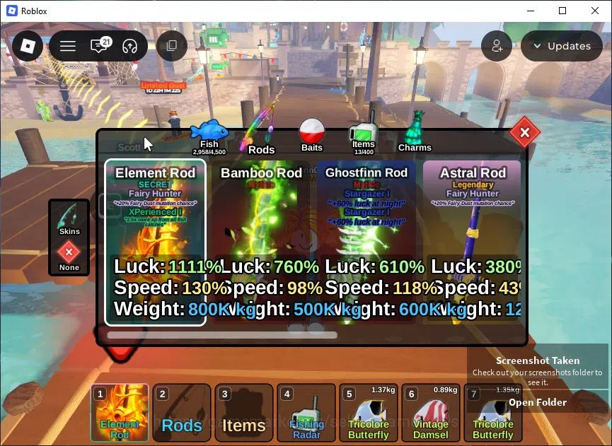 Roblox Accounts Lv 577 Fish It 1 Rod SC (Element) 2 Myth (Ghostfin image 2