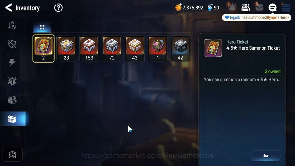 Epic Seven Accounts GLOBAL Unverif|New Era|2 ML(Empyrean Ilynav,BystHw image 5