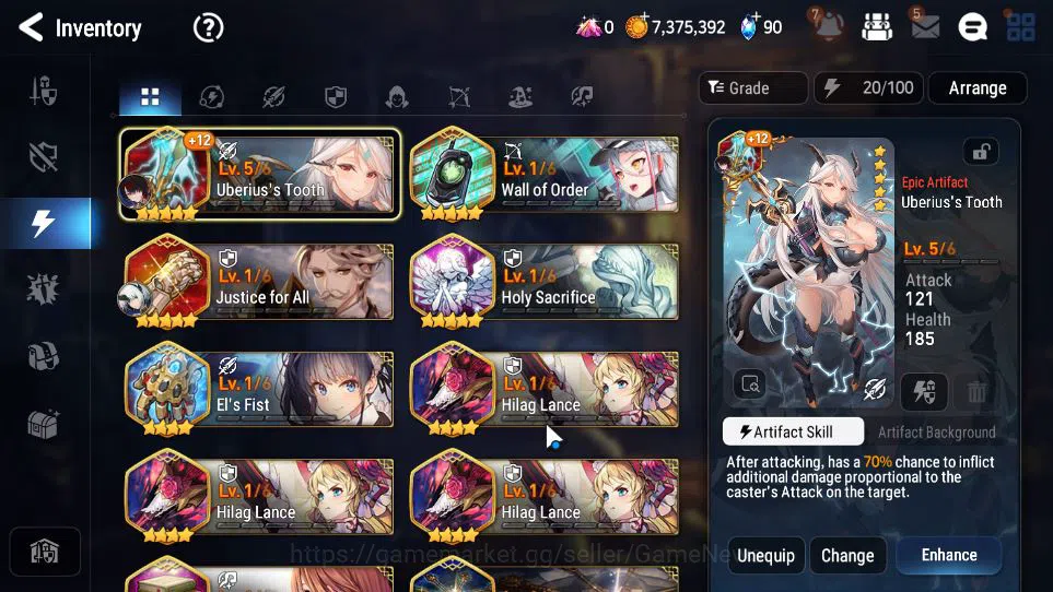 Epic Seven Accounts GLOBAL Unverif|New Era|2 ML(Empyrean Ilynav,BystHw image 7