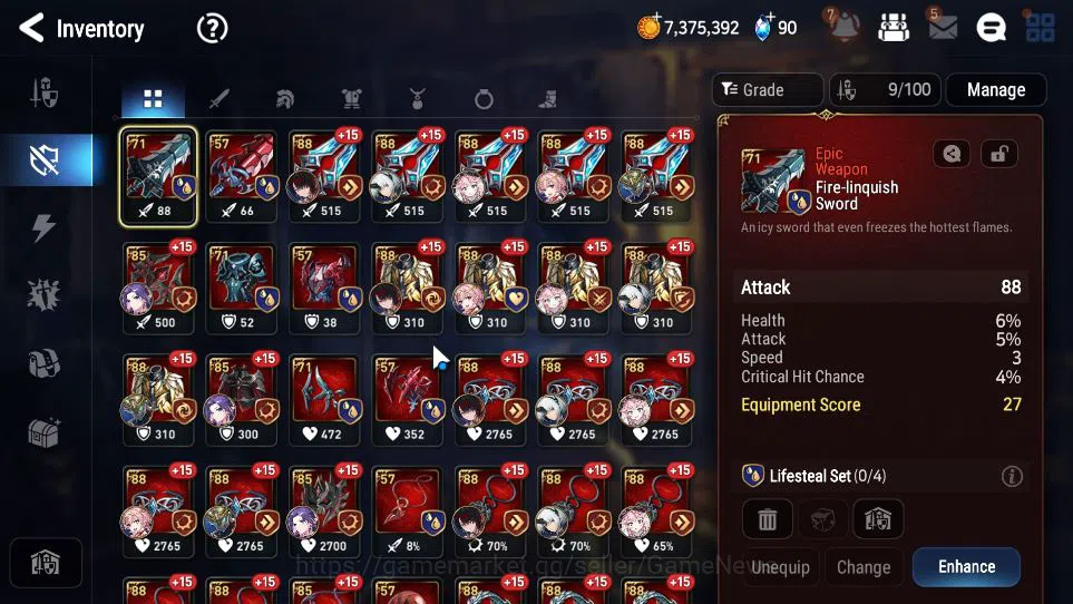 Epic Seven Accounts GLOBAL Unverif|New Era|2 ML(Empyrean Ilynav,BystHw image 8
