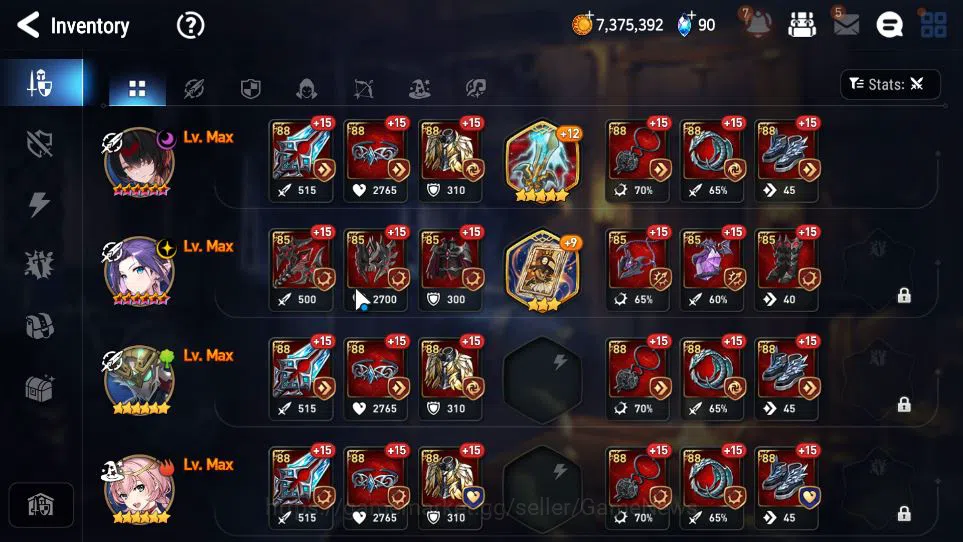 Epic Seven Accounts GLOBAL Unverif|New Era|2 ML(Empyrean Ilynav,BystHw image 9