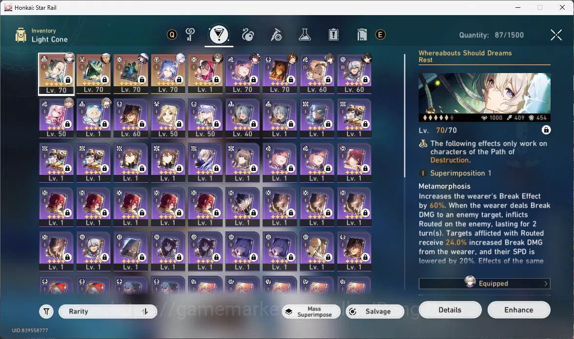 Honkai Star Rail Accounts ASIA|TL 60|7 limit|LC sign(Firefly,YaoGuang)TheDah image 3