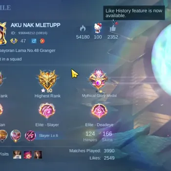 Mobile Legends: Bang Bang Accounts Collector Hero124|Skin 166|Expert|KoF Karina|PRIME Granger|CC Layla|Lightborn Harith|Many