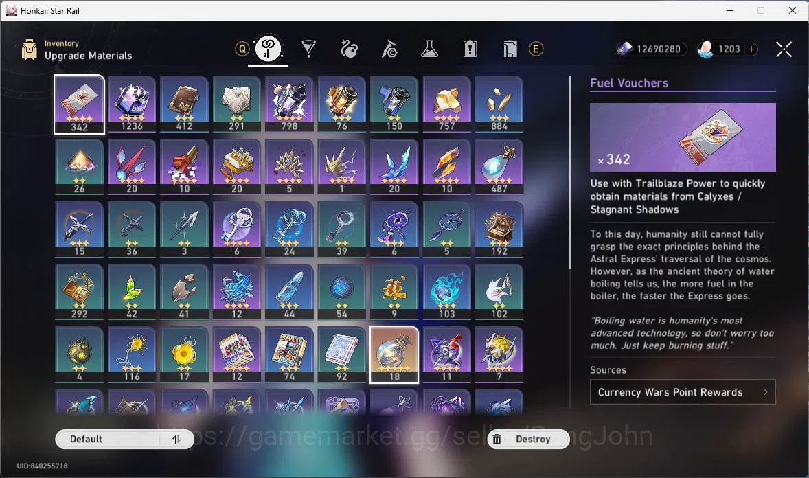 Honkai Star Rail Accounts Others ASIA|TL 70|9 Limit|Elation PremTeam(YaoGuang 14