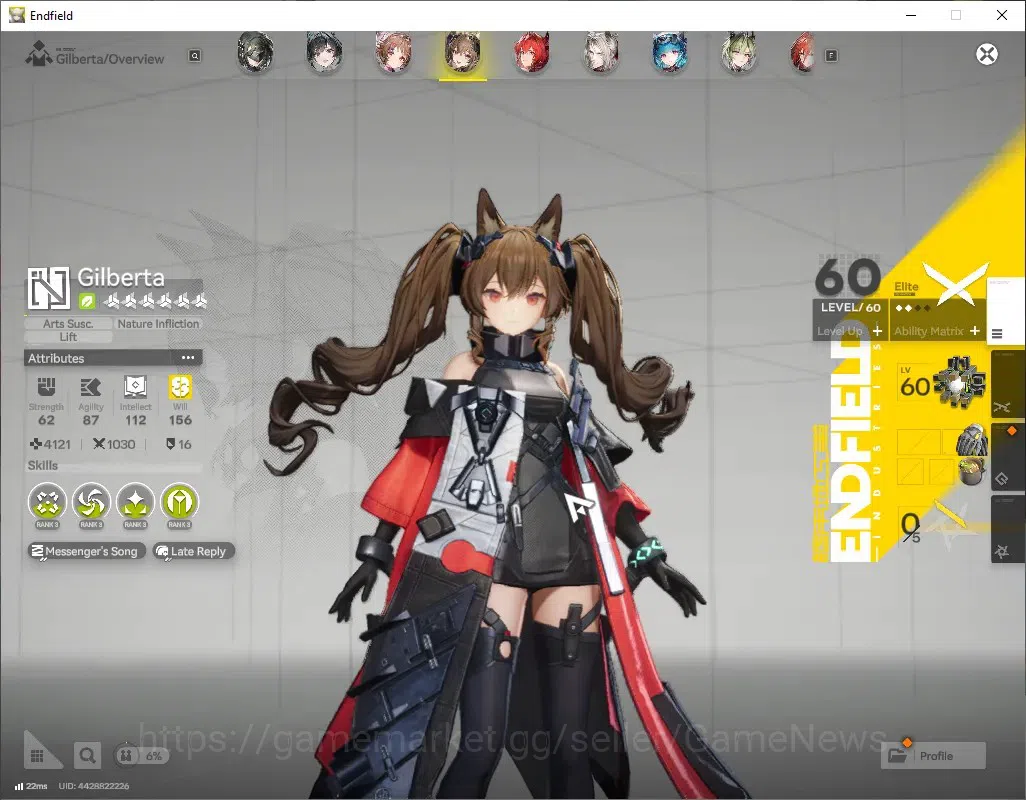Arknights: Endfield Accounts ASIA|Lv 44|1,5k Arsenal|7 SSR (2 Limited) + 6 (*6  image 3