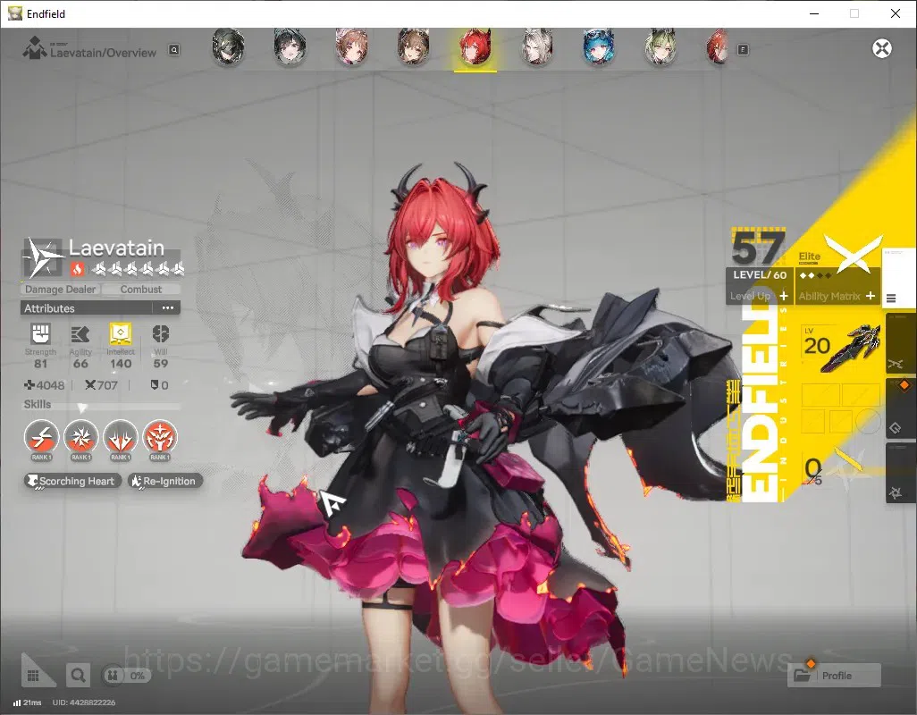 Arknights: Endfield Accounts ASIA|Lv 44|1,5k Arsenal|7 SSR (2 Limited) + 6 (*6  image 4