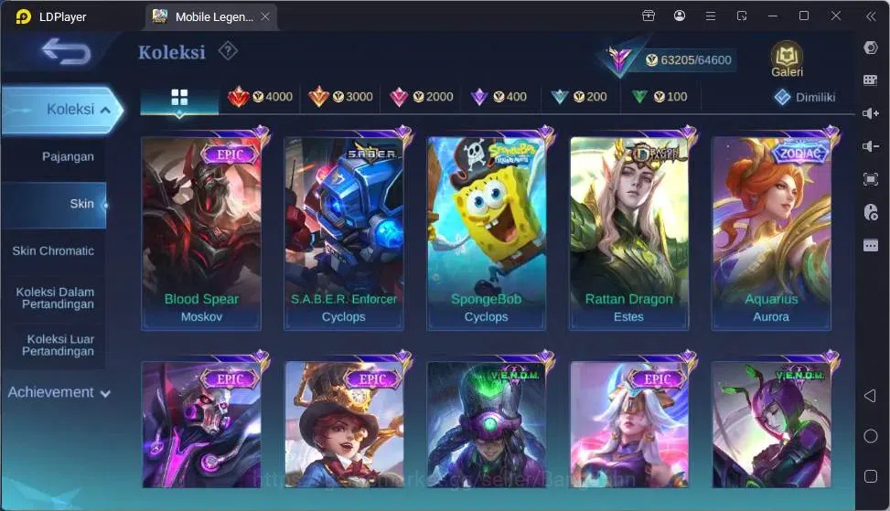 Mobile Legends: Bang Bang Accounts Global|Skin 218|Renowned|Collector Natalia|Prime C image 10