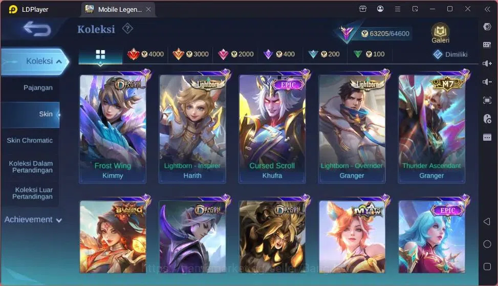 Mobile Legends: Bang Bang Accounts Global|Skin 218|Renowned|Collector Natalia|Prime C image 7