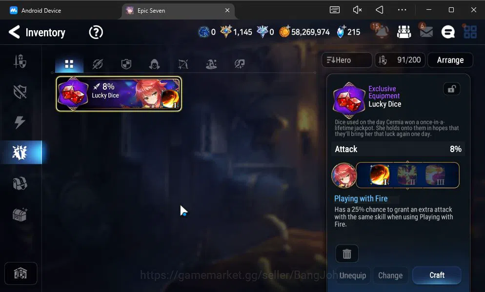 Epic Seven Accounts GLOBAL UNVERIF|9 ML(NM Luna,ConQ Lilias,SE Celine, image 8