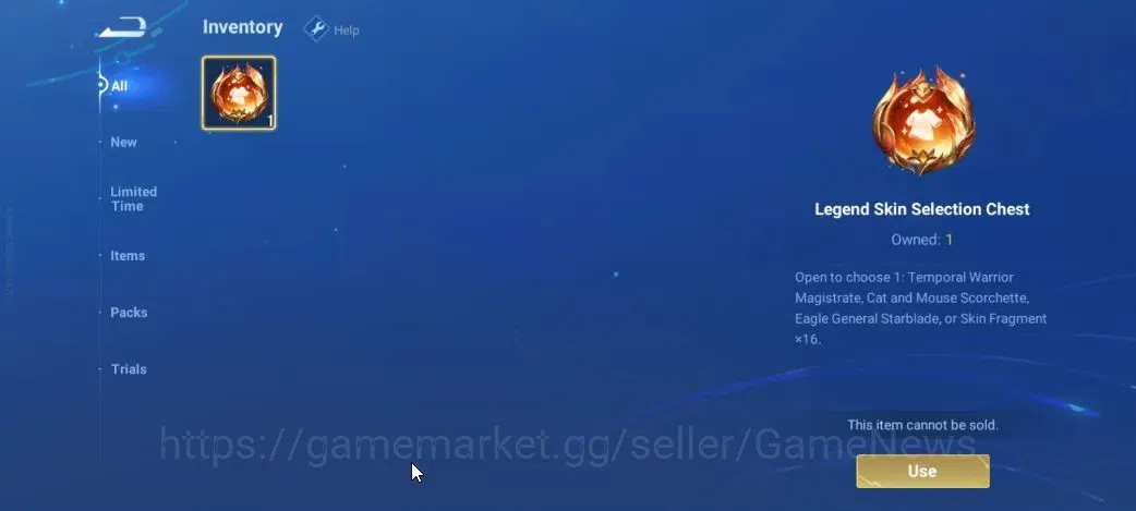 Honor of Kings Accounts Hero 7|Starter with Legend Skin Selection Chest(Di image 3