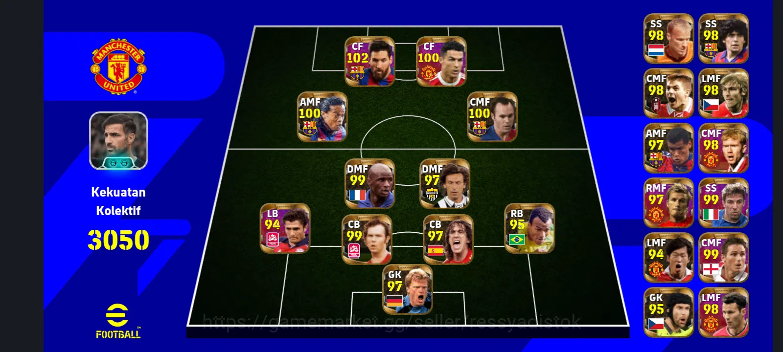 eFootball Accounts Legends & Iconic Players EFOOTBALL 2026 | Z IBRAHIMOVIC, MESII PACK, NEYMAR JR, LAMPARD, JORDI ALBA, PACK 3
