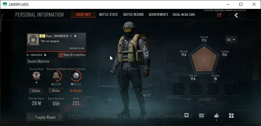Arena Breakout Accounts [MOBILE] Lv30|SV 29M|CV 16M|LR AR1 Decree,LARAR2 K image 2