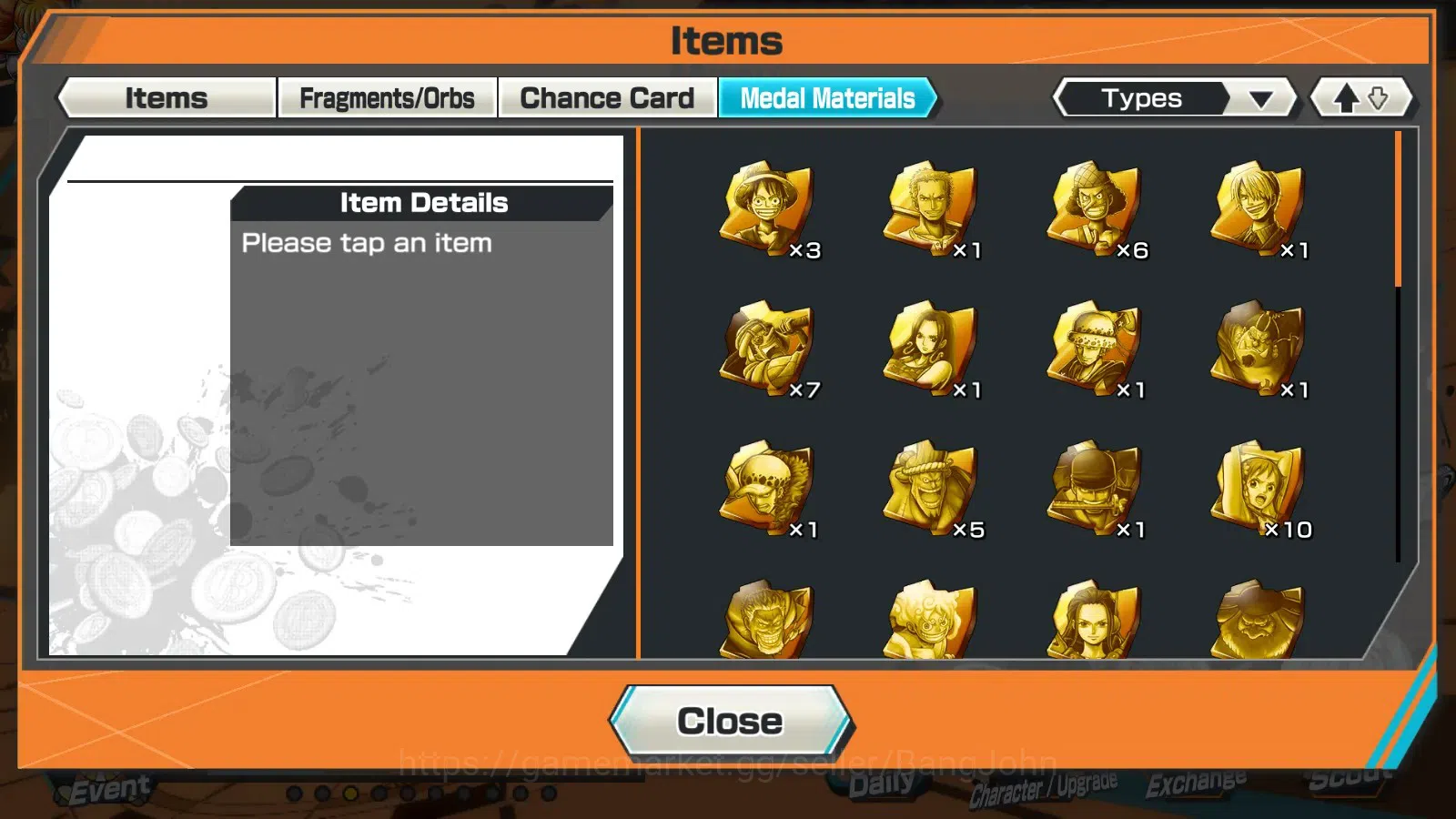 One Piece Bounty Rush Accounts Global | EX 4 |PR 12 |Zoro & Sanji Lv.Max, St.Jayg image 1