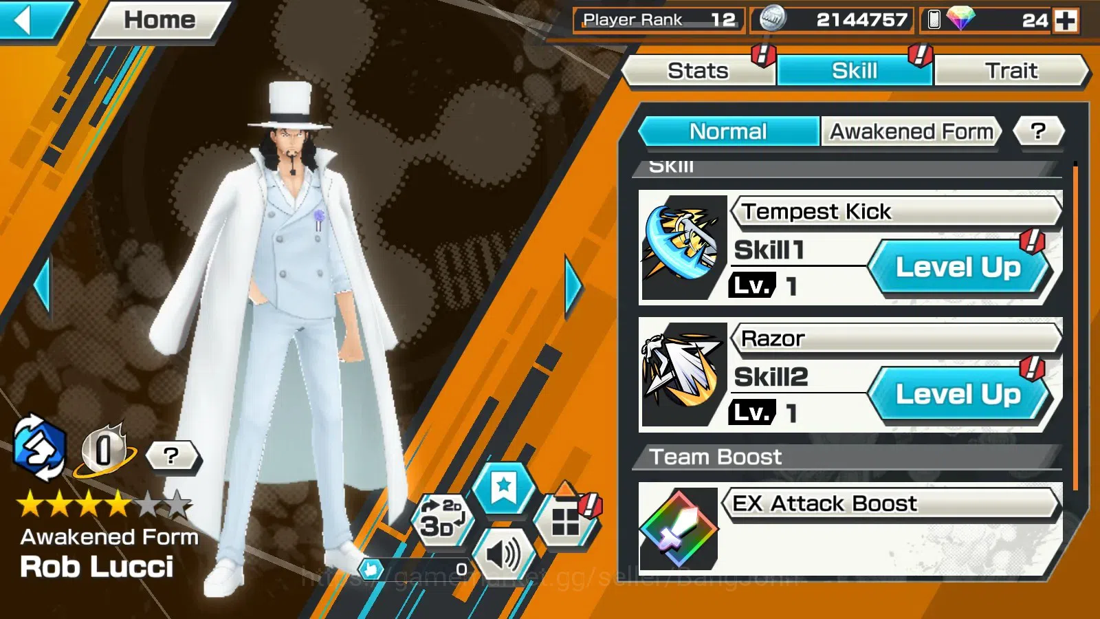 One Piece Bounty Rush Accounts Global | EX 4 |PR 12 |Zoro & Sanji Lv.Max, St.Jayg image 6