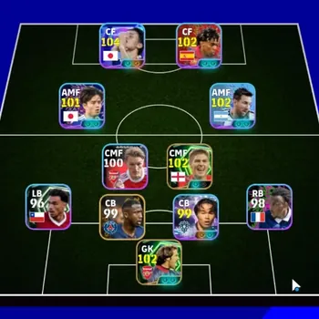 eFootball Accounts Legends & Iconic Players Android|Power 3094|Epic Steven Gerrard,David Seaman|7 ShowTime Ueda