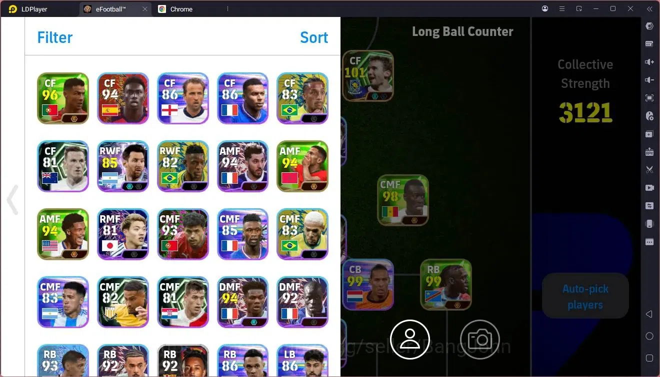eFootball Accounts Legends & Iconic Players Mobile |PW 3121|Epic Gerrard,Shevchenko|Showtime Ronaldo,Kubo,Yamal,Messi(RWF 2