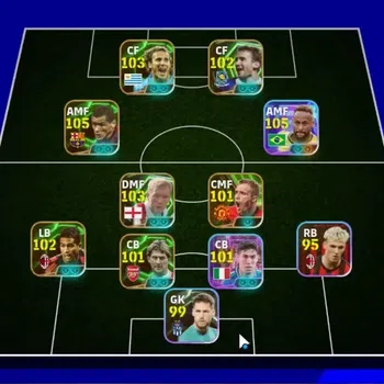 eFootball Accounts Legends & Iconic Players Android|9 Epic Rivaldo,Diego Forlan,Paul Scholes,Serginho|4 Show Time Neymar Jr