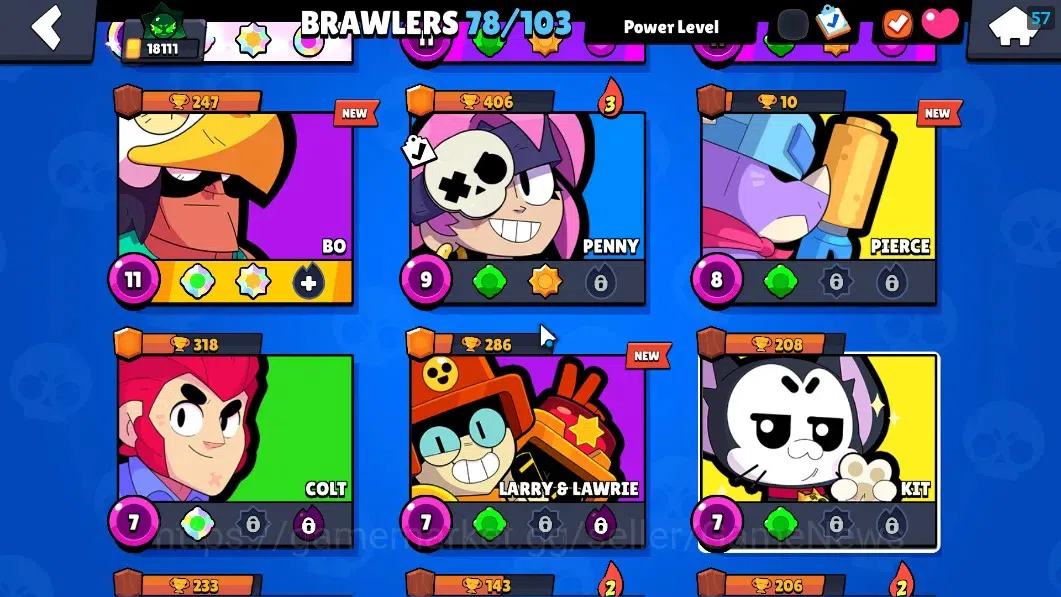 Brawl Stars Accounts 18111 Trophy|78 Brawlers 19 Max|UL Sirius|2 HyperC image 11