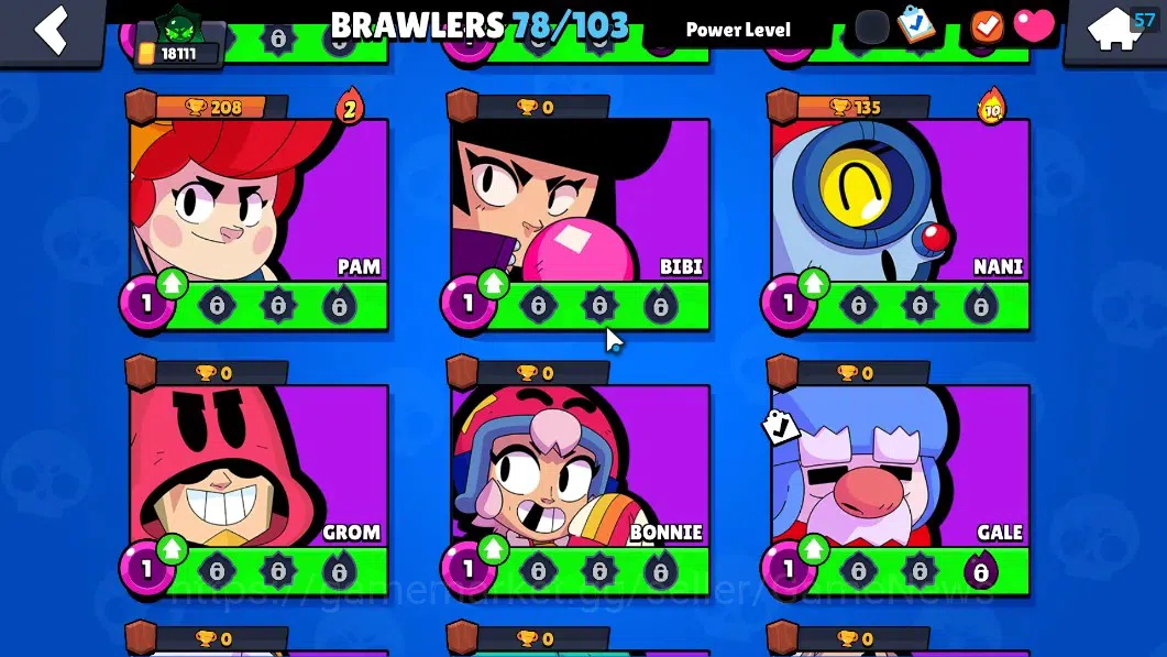 Brawl Stars Accounts 18111 Trophy|78 Brawlers 19 Max|UL Sirius|2 HyperC image 16