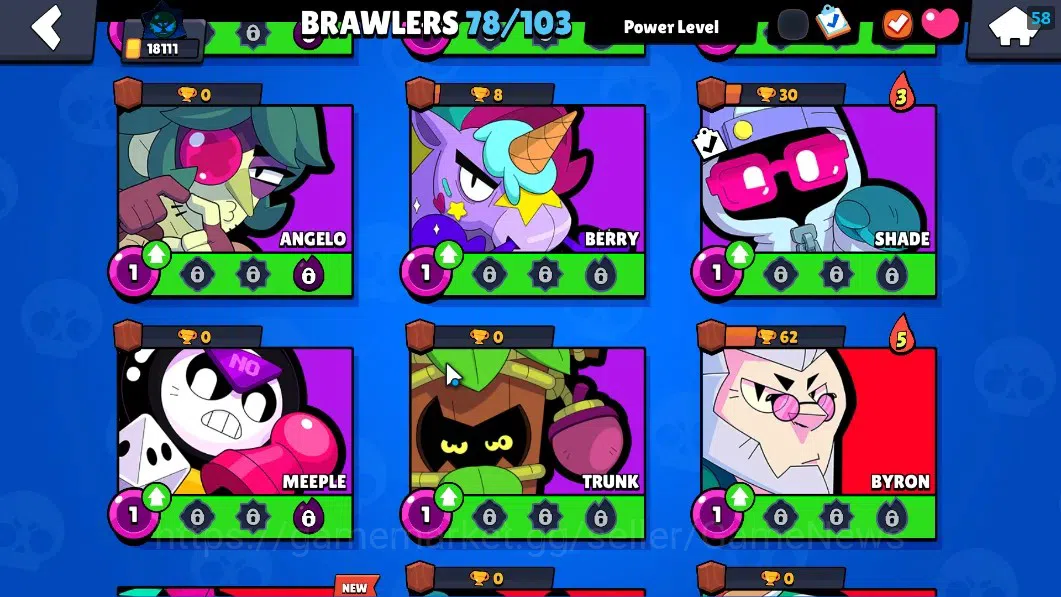 Brawl Stars Accounts 18111 Trophy|78 Brawlers 19 Max|UL Sirius|2 HyperC image 18