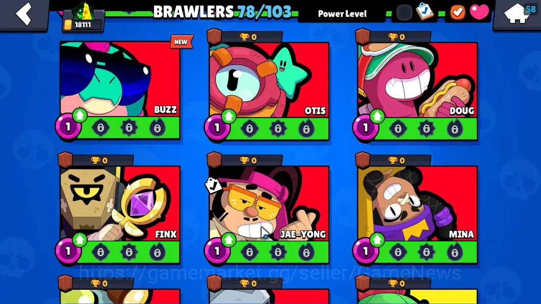 Brawl Stars Accounts 18111 Trophy|78 Brawlers 19 Max|UL Sirius|2 HyperC image 19