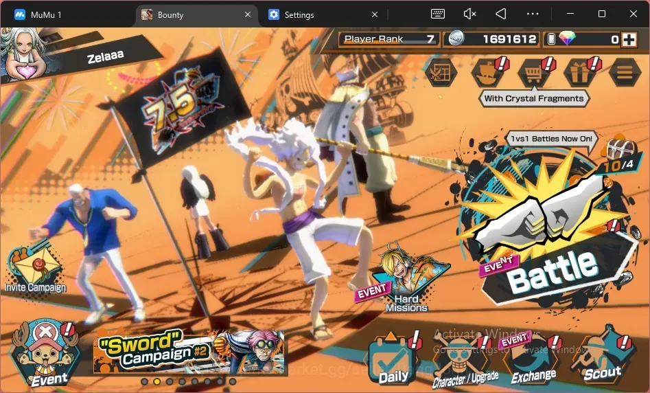 One Piece Bounty Rush Accounts High-End Android | EX 7 | PR 7 | KOPGolD.Roger,BMO Kaido,GP Edward Newgate,LH 1