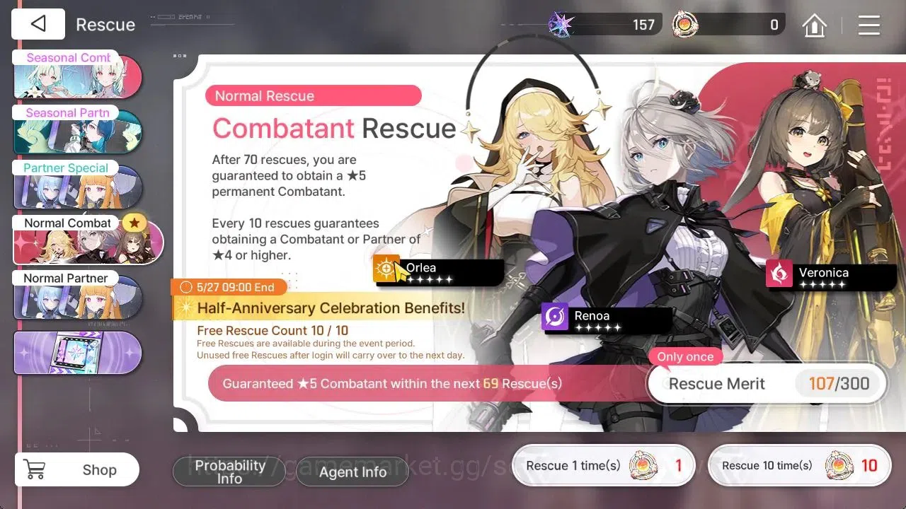 Chaos Zero Nightmare Accounts GLOBAL|Lv31|5 SSR[Heidemarie,Narja,Rita,Veronica,K image 12