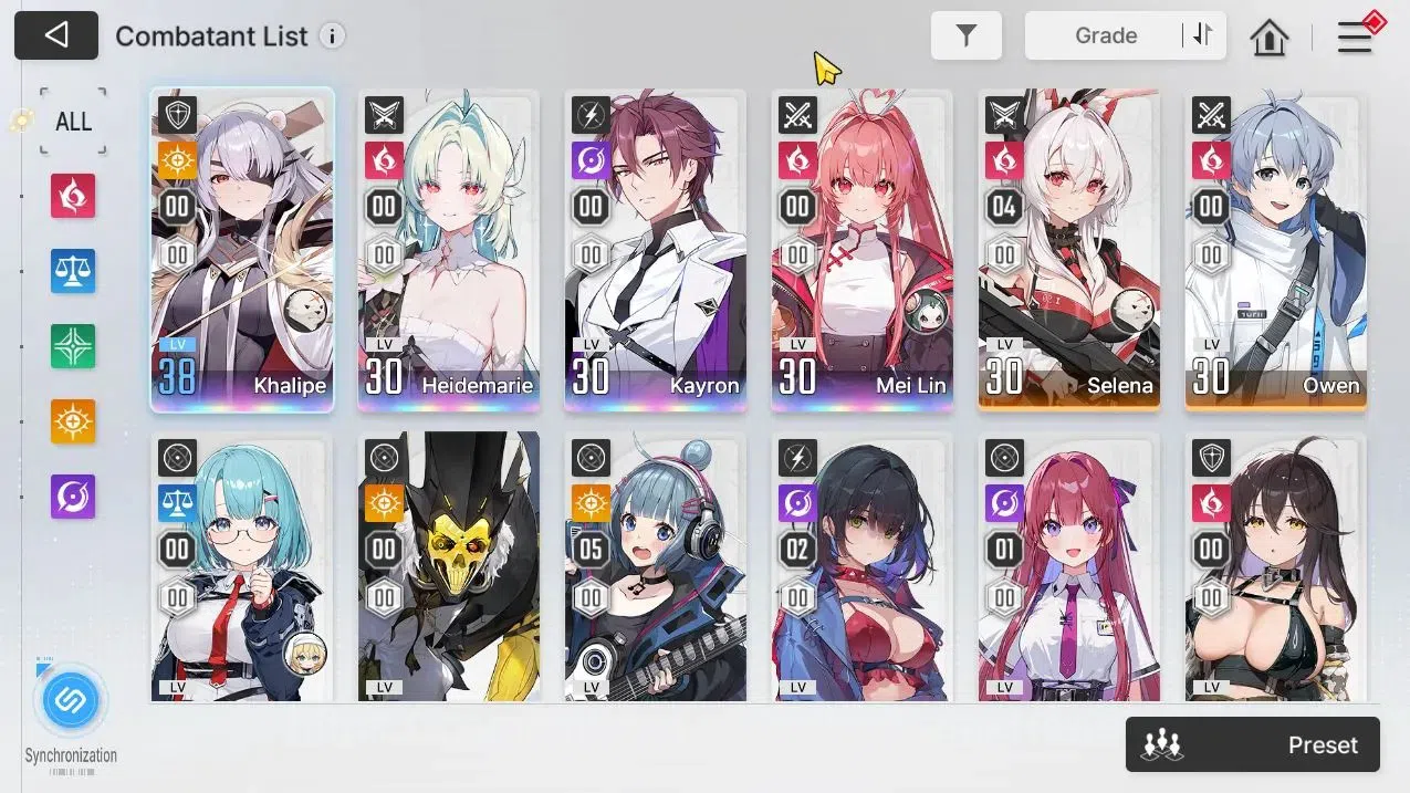 Chaos Zero Nightmare Accounts GLOBAL Lv35|4 SSR[HaideMarie,Khalipe,Mei Lin,Kayro image 3