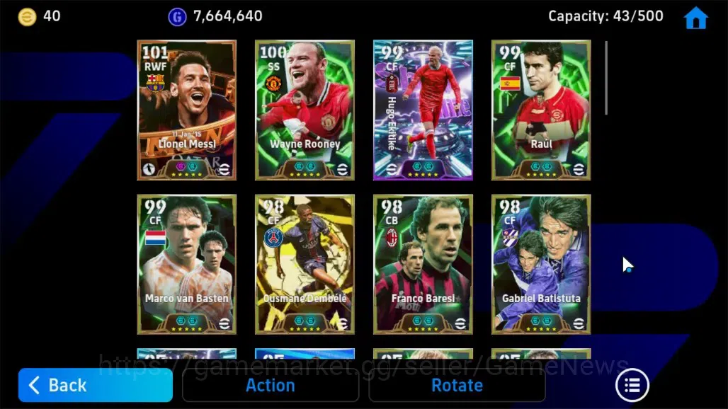 eFootball Accounts Android|BigTime L.Messi,Epic W.Rooney,Raul,Marco V image 4