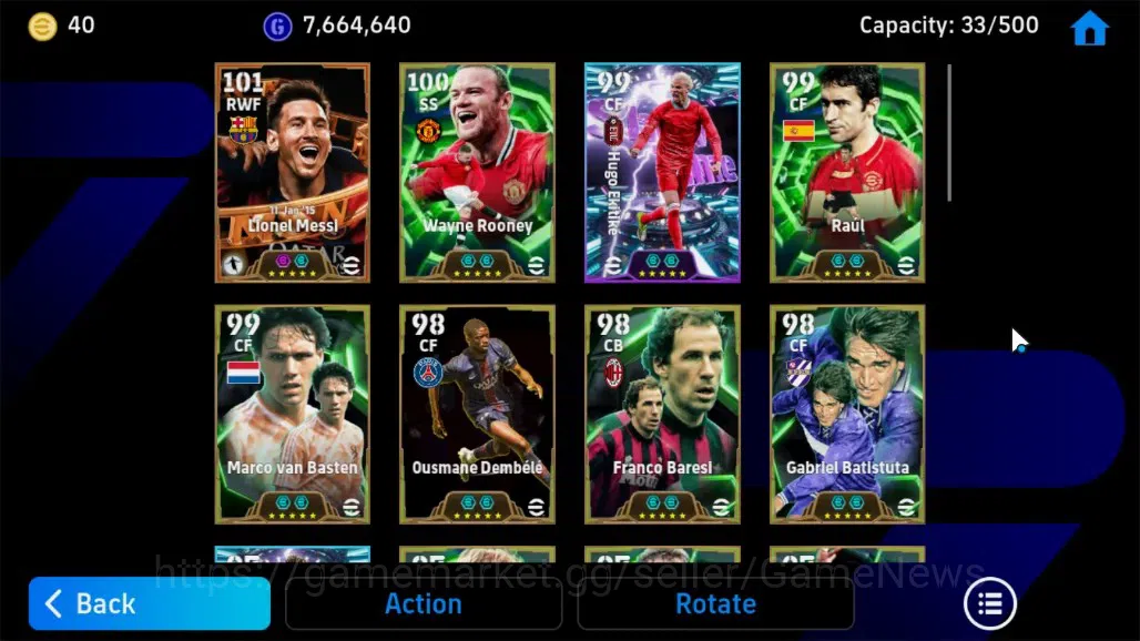eFootball Accounts Android|BigTime L.Messi,Epic W.Rooney,Raul,Marco V image 7