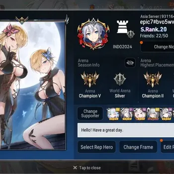 Epic Seven Accounts High-End ASIA|EndGame|43ML(Zio,Straze,RnL,Arby,G.Ras,Salome,Etc.)|Bless ON|MM 1k|Full