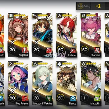 Arknights Accounts Starter ARKNIGHTS GLOBAL STARTER 7*6 , 2 LIMITED KALTSIT ALTER,EYJA ALTER