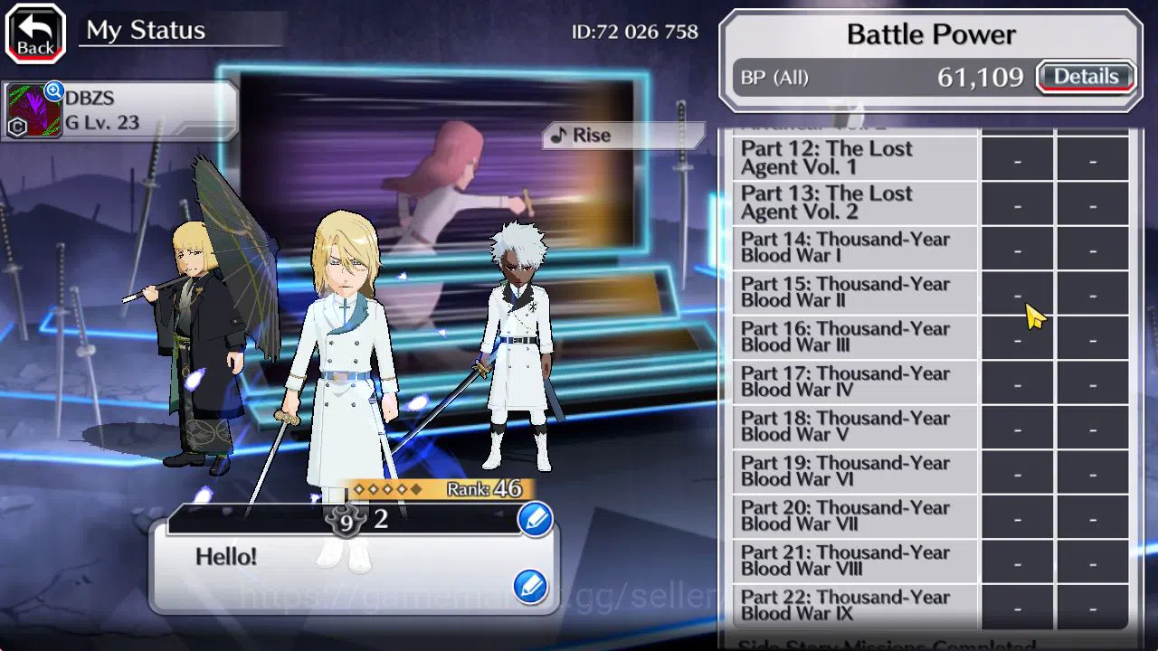 Bleach: Brave Souls Accounts [GLOBAL]6K Orb+Fresh All Story|TYBW26 Jugram,TYBW2 image 4