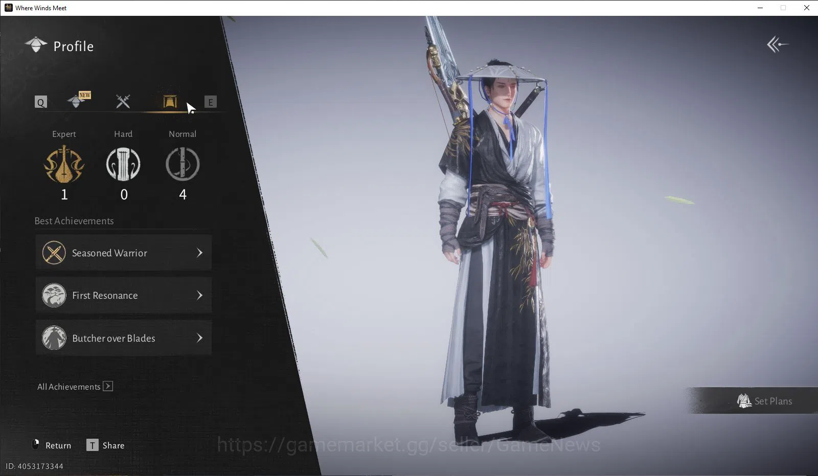 Where Winds Meet Accounts GLOBAL|Lv 7|Fresh Starter|GS 3950|1 Harmonic Core| image 3