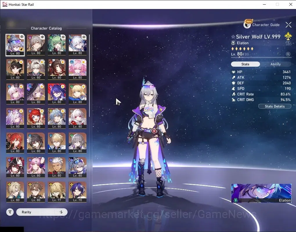 Honkai Star Rail Accounts Asia|TL 70|23 Limited|[Castorice E2,Huohuo E1,SW 9 image 5