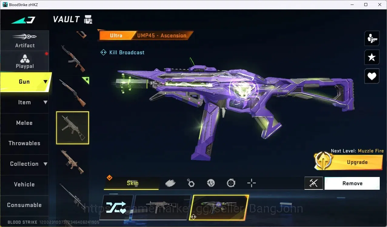 Blood Strike Accounts ASIA | 1 LIMITED: Origin-12|2 ULTRA: URB,UMP45|1 E image 5