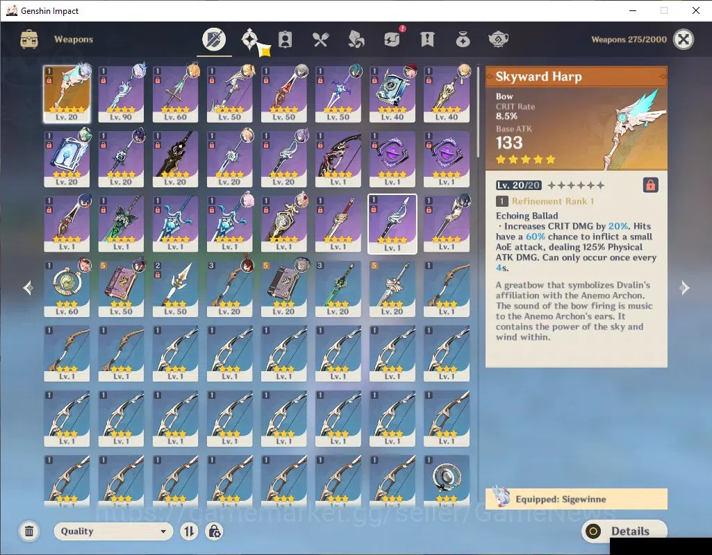 Genshin Impact Accounts ASIA|AR50|PreTeam Frezee [Skirk,Esoffier,Sigwinne] image 5