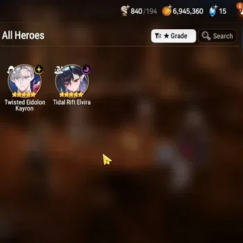 Epic Seven Accounts Starter GLOBAL UnVerif|NewEra|2 ML(Tidal Rift Elvira,Twisted E Kayron) Tenebria,iseria,Landy|Abyss F