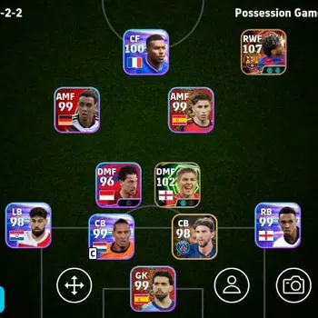 eFootball Accounts Legends & Iconic Players Mobile|PW 3039|Lamine Yamal BigT,Steven Gerrard Epic,Mamphis Depay ShowT